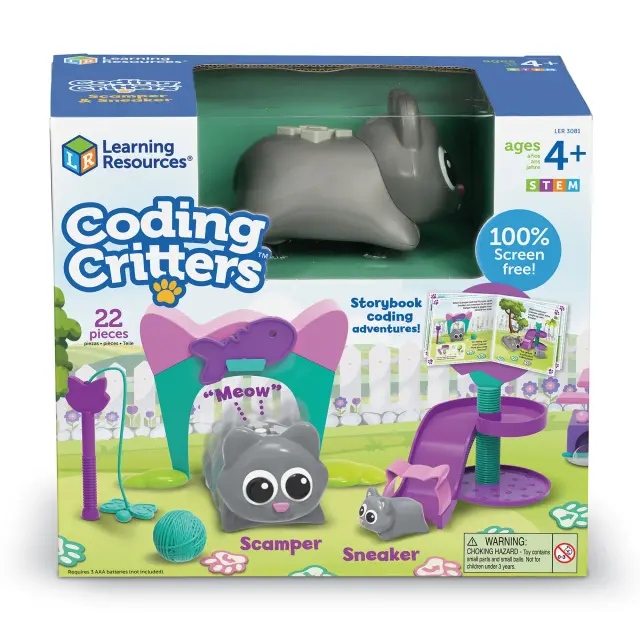 Learning Resources Εκπαιδευτικό Παιχνίδι Coding Critters™ Scamper & Sneaker για 4+ ετών LER 3081