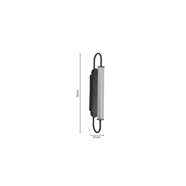 InLight Επιτοίχιο φωτιστικό LED 12W 3CCT σε χρυσαφί απόχρωση απο μέταλλο και ακρυλικό D:12x50cm (43056-Golden) 2
