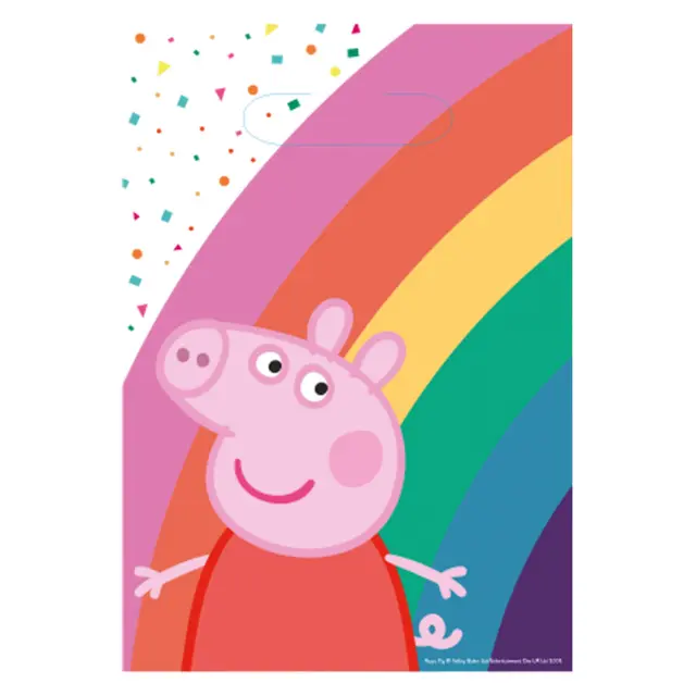 Τσάντες Δώρου Χαρτ.Peppa Pig 23.4 x 16.2 εκ / 8 τεμ