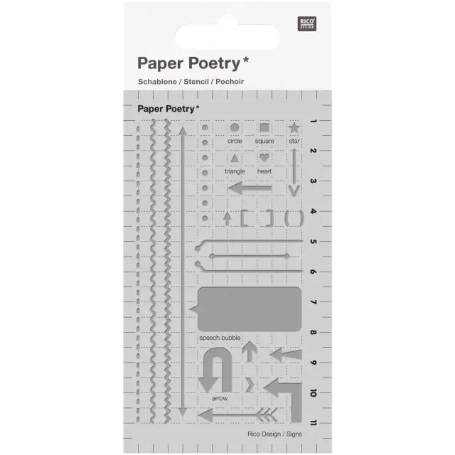 Στένσιλ RICO για bullet journal - Arrows 99001.76.34