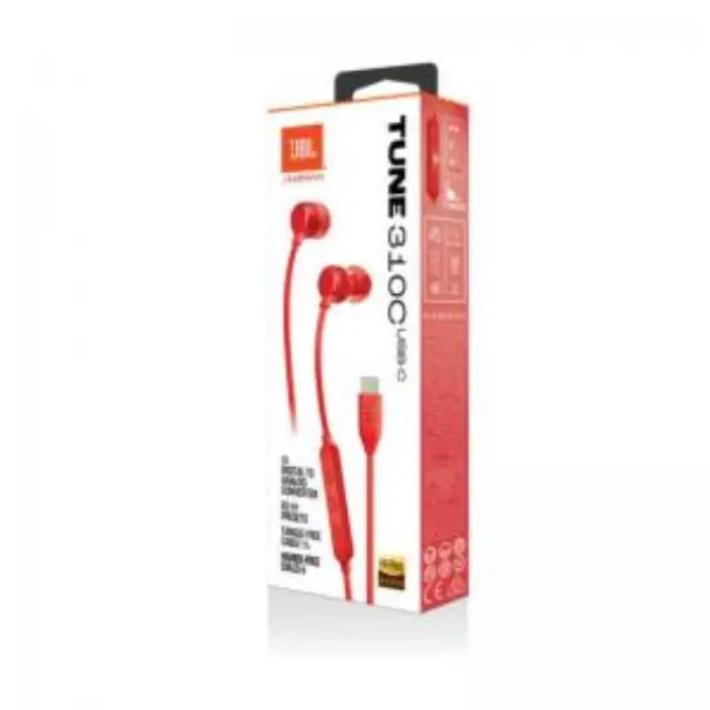 Hands Free Stereo JBL Tune T310C USB C Κόκκινο N70551 3