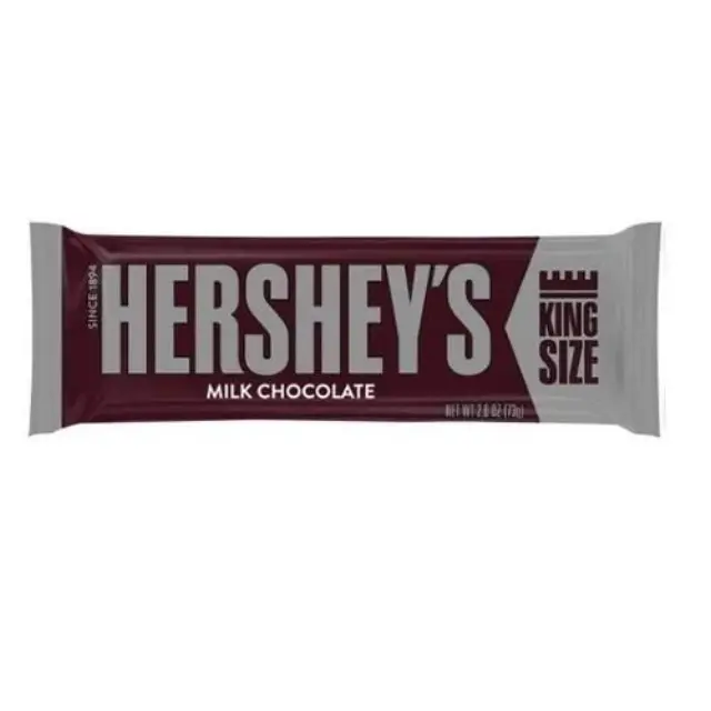Hershey's Milk Chocolate King Size 73gr (ΠΡΟΣΟΧΗ! Λιώνει!)