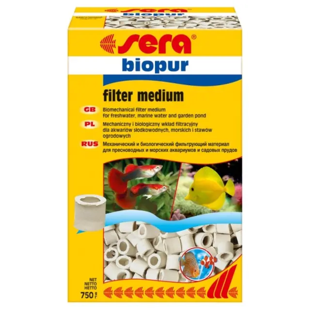 Sera Biopur Κεραμικό Μακαρόνι για Φιλτράρισμα Ενυδρείου 750gr