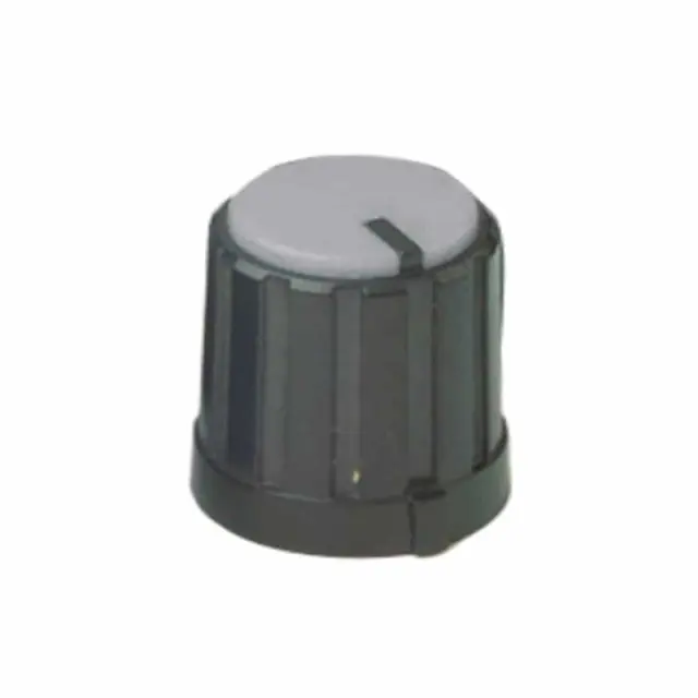 ELECTROVISION 6mm Rotary Pointer Knob with Coloured Cap and Push On Fitting (F207AG)