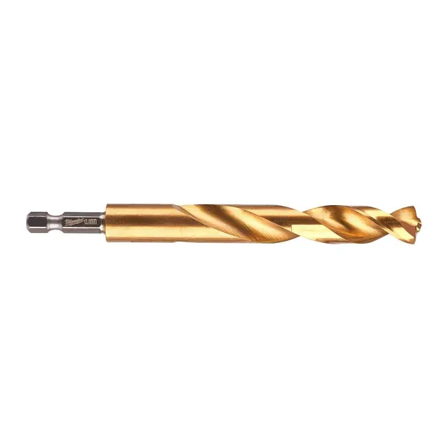 Τρυπάνι Αέρος Τιτανίου 1/4" Φ13mm MILWAUKEE HSS-G TIN RED HEX