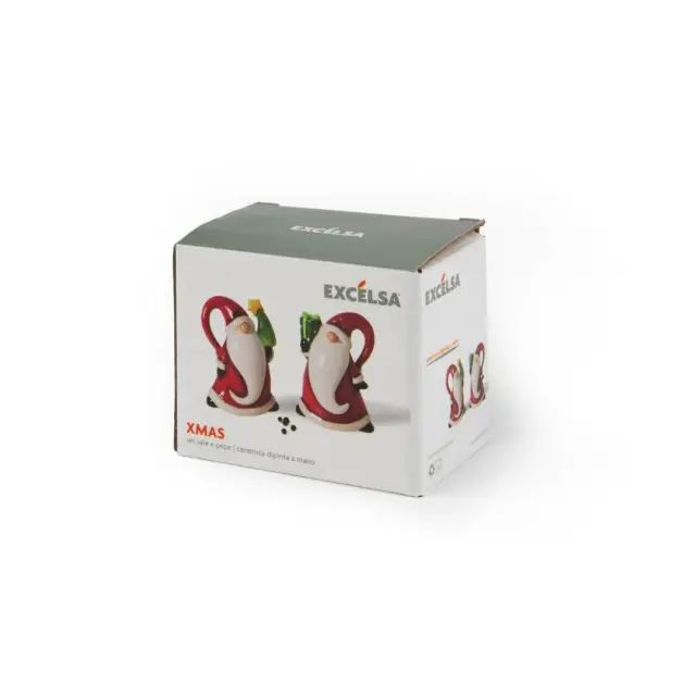 Excelsa Χριστουγεννιάτικο σετ Αλατοπίπερο: Xmas Santa 2