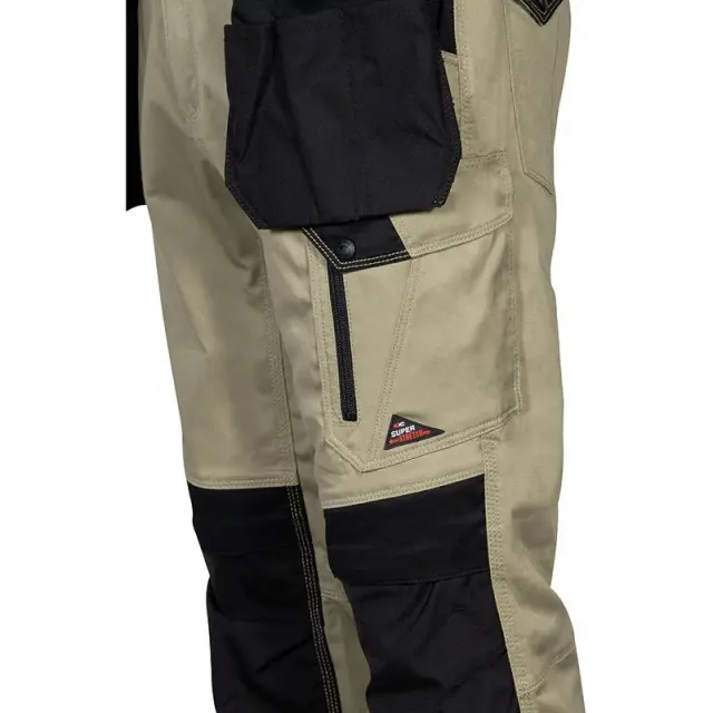 Παντελόνι Εργασίας Super Stretch Cofra Kudus klaki/black - EU 46 3
