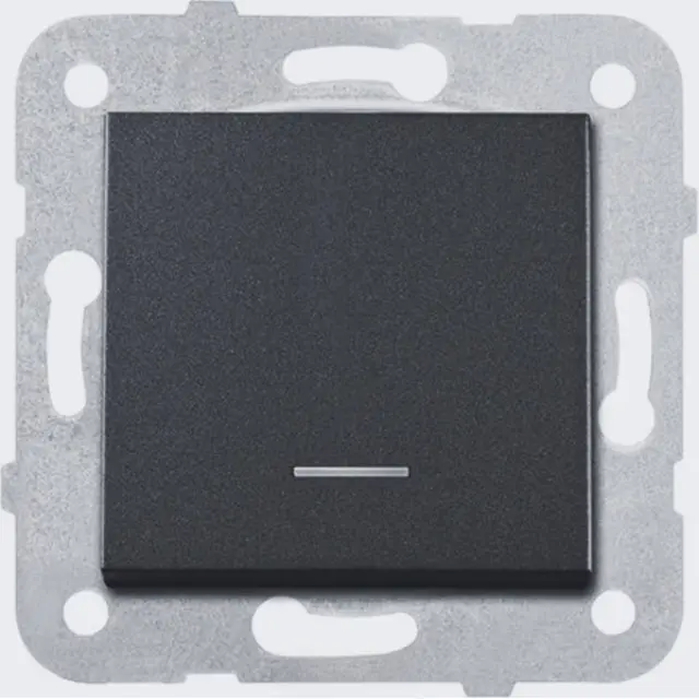 Novella-Trenda Black (Quick Connection) Illuminated Switch