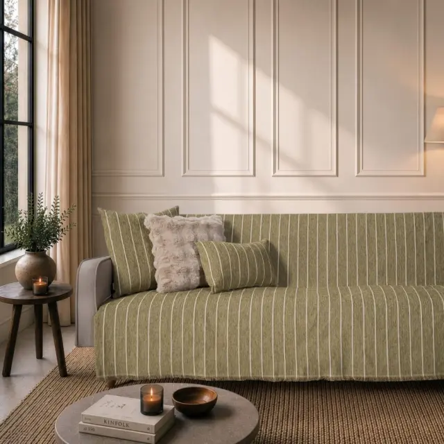 Ριχτάρι Macon 15 Sage Green TEORAN Μονοθέσιο 180x150cm 2