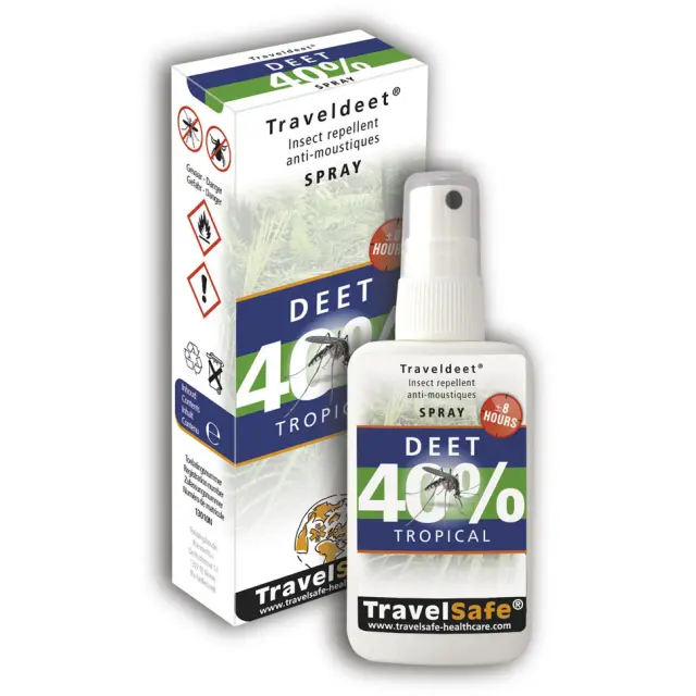 Εντομοαπωθητικό Σπρέυ TRAVELSAFE Travel Deet 40% Xl 200Ml