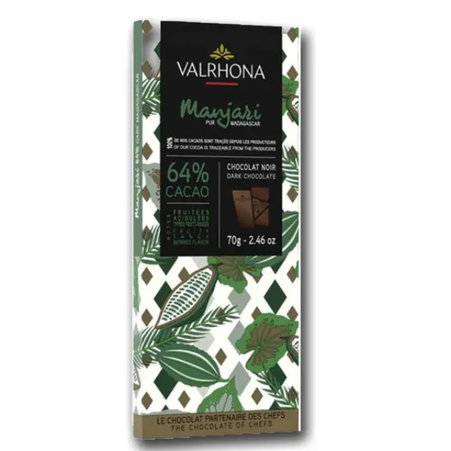 VALRHONA MANJARI 64% CACAO ΣΟΚΟΛΑΤΑ 70GR