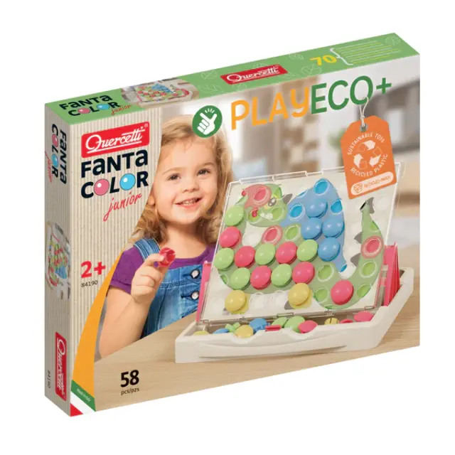 Quercetti FantaColor Junior PlayEco 58τμχ (2+ ετών) 84190