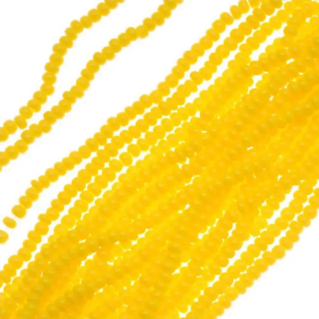 Χάντρα Seed Beads Τσεχίας 11/0 - Yellow Opal - 6 Κορδόνια x 50cm