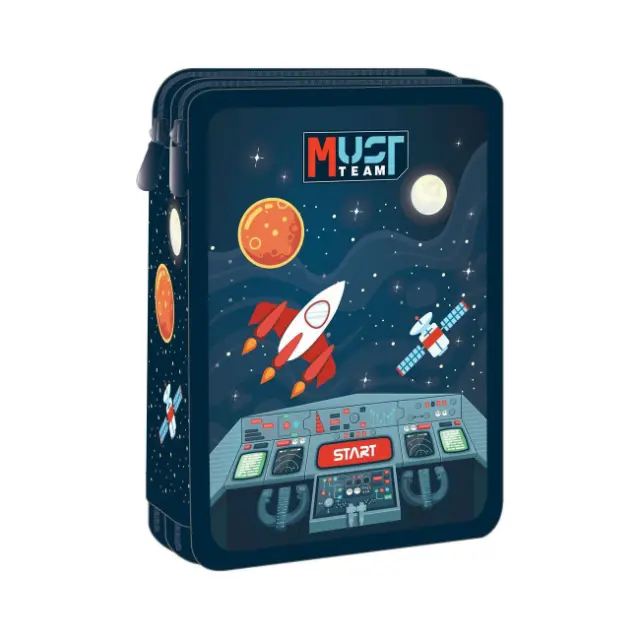 Must Κασετίνα Διπλή Γεμάτη Rocket Fun (000586334)