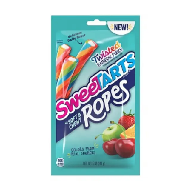 SweeTARTS Twisted Rainbow Punch Ropes 141gr