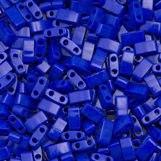 Χάντρα Miyuki Half Tila No414 Opaque Cobalt ~7gr