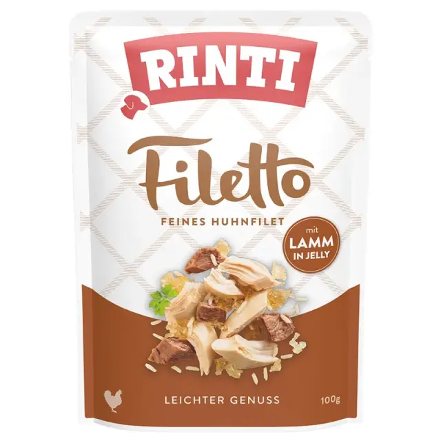 RINTI Filetto Φακελάκια Αρνί & Κοτόπουλο σε Ζελέ 100gr