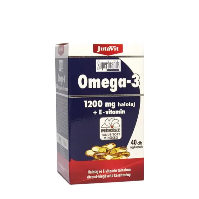 JutaVit Omega-3 Fish Oil 1200 mg 40 Softgels