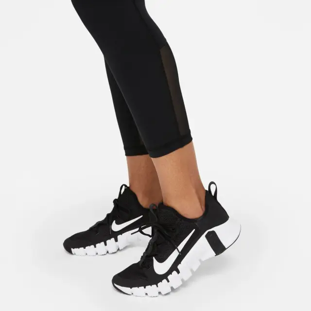 Nike Pro 365 Mid-Rise Crop Leggings (CZ9803-013) - Μαύρο 2
