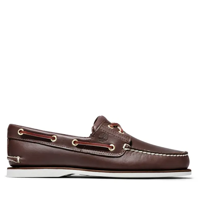 Ανδρικά Δερμάτινα Μοκασίνια Timberland Classic Boat TB074035214 Brown Καφέ - 47.5