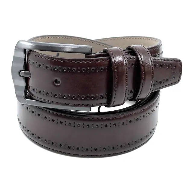 Καφέ Ζώνη P.U. Leather 3,5 cm