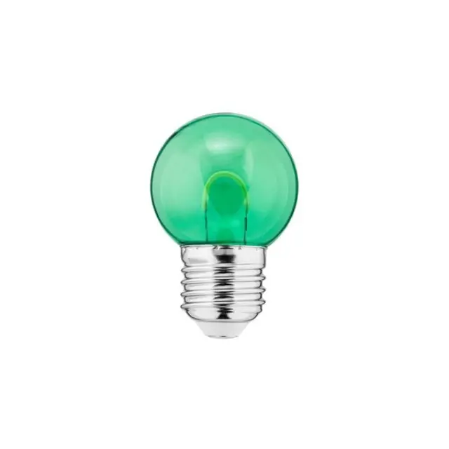 LED Color Bulb 1W E27 G45 240V 20Lm PC green clear FILAMENT U
