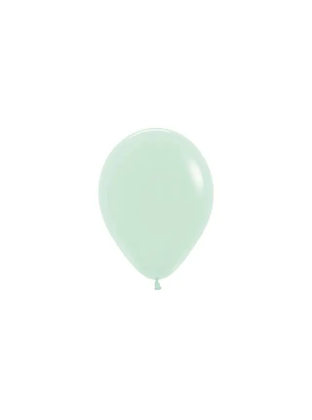 Μπαλόνια Λάτεξ 5 Παστέλ Πράσινο Μέντα / 50 τεμ - Pastel Matte Green