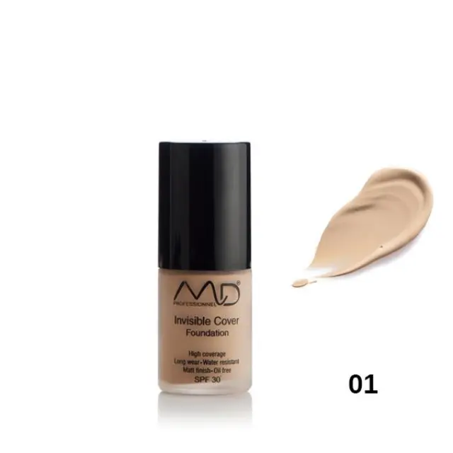 MD Professionel Invisible Cover Foundation 15ml 01-Porcelain