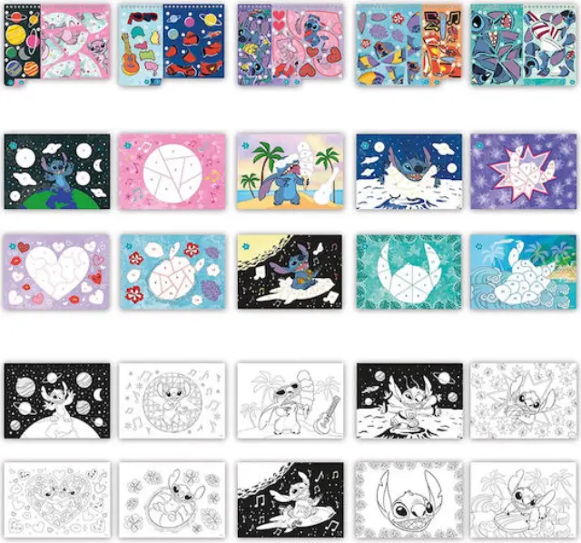Totum: Disney Stitch - Sticker By Number Pad (TT700123) 2
