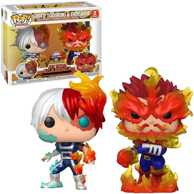 Funko Pop! 2-Pack Animation: My Hero Academia S9 - Shoto Todoroki Endeavor (Special Edition) Vinyl Figure