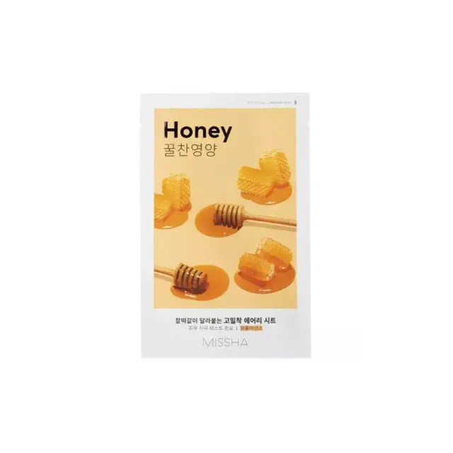 Missha Airy Fit Sheet Mask Honey Μάσκα Προσώπου για Καταπράυνση, 1τεμ