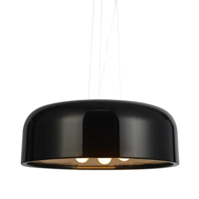 ΚΡΕΜΑΣΤΟ Φ/Σ 3XE27 ΜΕΤΑΛΛΙΚΟ ΜΑΥΡΟ Φ48cm SALON / OD5390MB