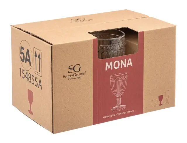Σετ ποτήρια κρασιού Mona Secret de Gourmet με χωρητικότητα 250ml - 6 τεμάχια 154855A 2