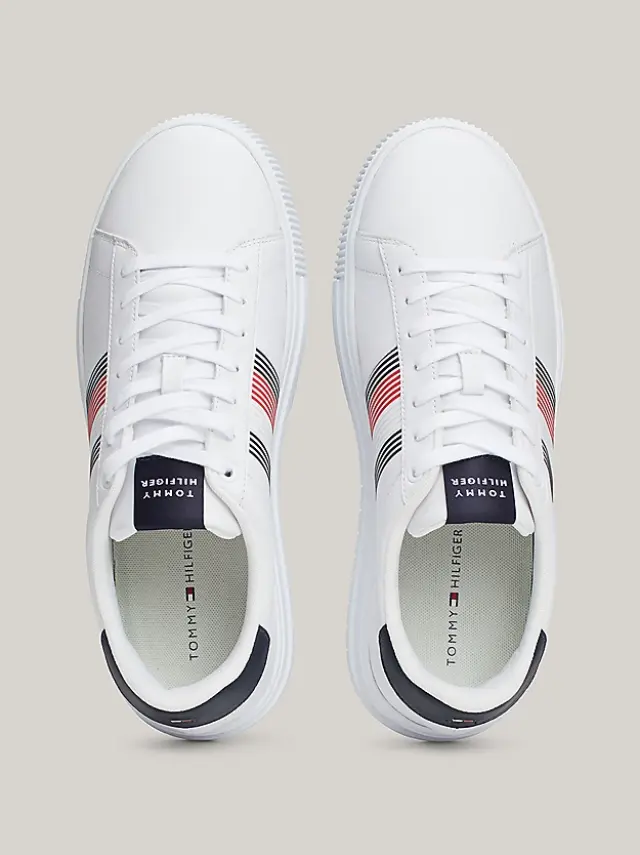Tommy Hilfiger – Ανδρικά Sneakers Supercup Lth Seasonal FM0FM05129-YBS Λευκό 3