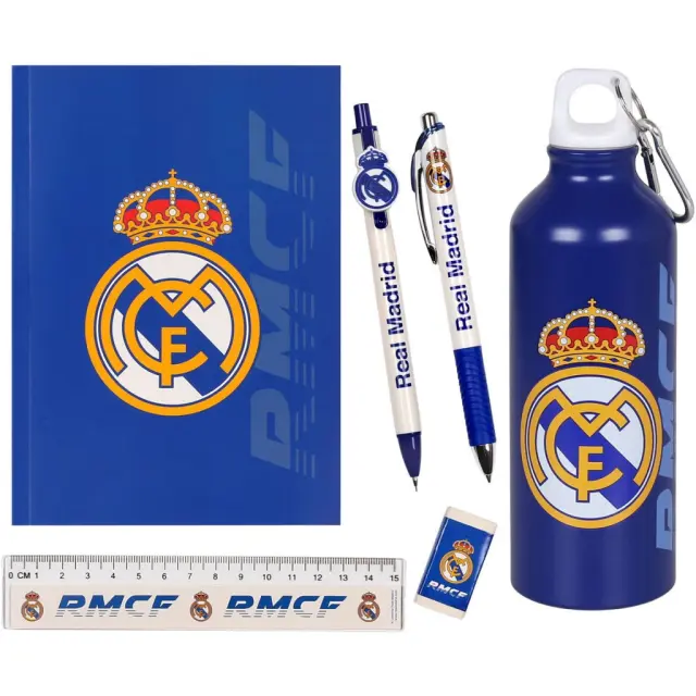 Real Madrid Hala Σετ Σχολικών Ειδών και Παγουριού Μπλε