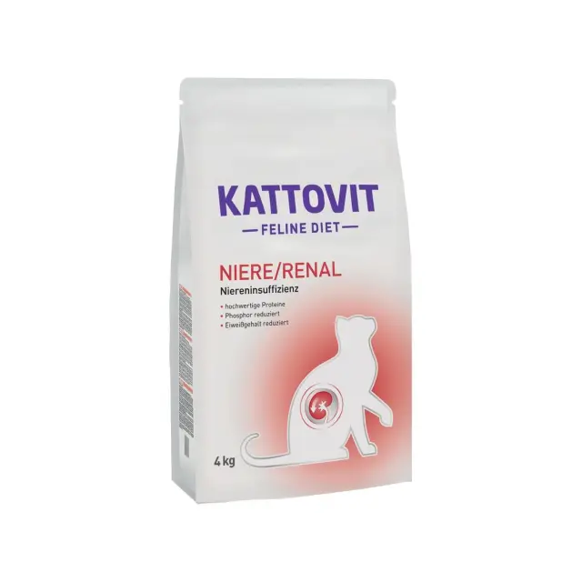 Kattovit Renal Ξηρά Τροφή Γάτας με Κρέας 4kg
