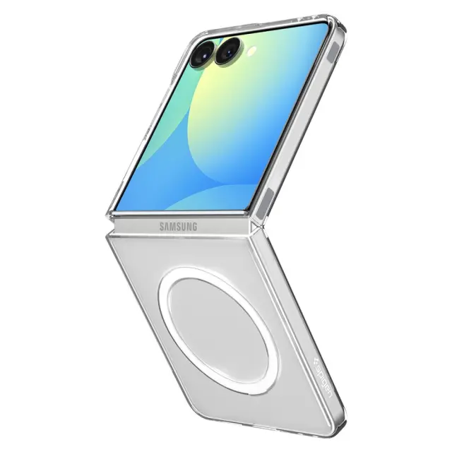 SPIGEN AIRSKIN MAG MAGSAFE GALAXY Z FLIP 7 CRYSTAL CLEAR/WHITE 3