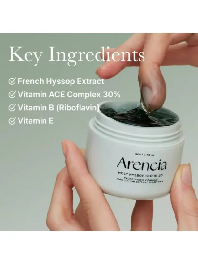 Arencia Holy Hyssop Serum 30- Ορός σε μορφή gel για λάμψη και αντιμετώπιση κηλίδων 50g 2