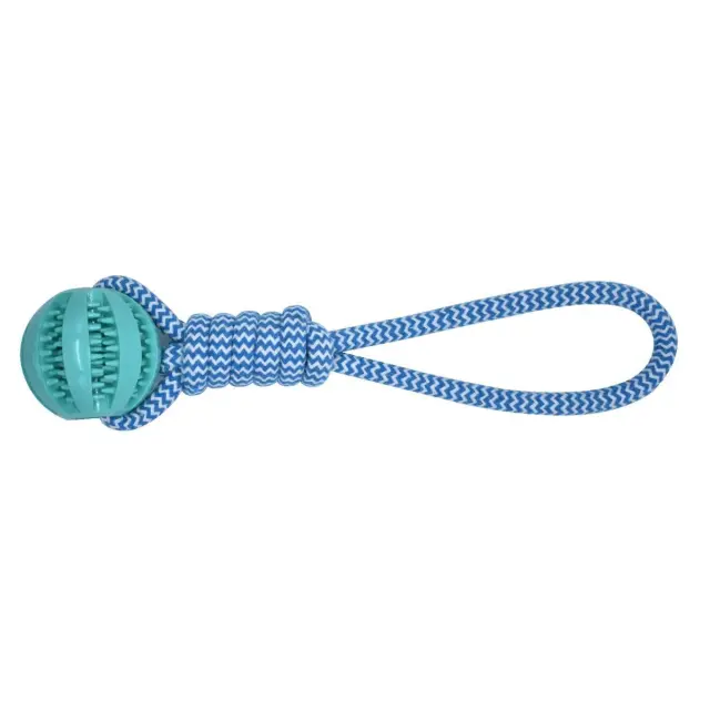 Παιχνίδι Σκύλου Σχοινί με Μπάλα TPR 30cm - 120gr