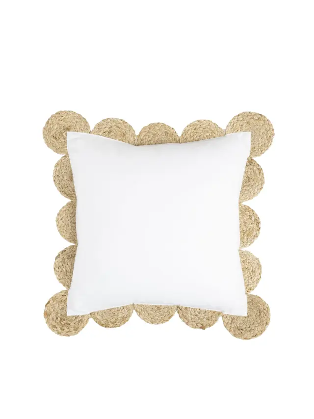 Διακοσμητικό Μαξιλάρι 45x45 Nima Sage White 35% Βαμβάκι-65% Jute 2
