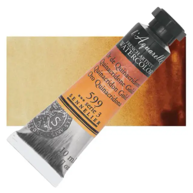 Χρώμα Ακουαρέλας Sennelier l Aquarelle Σωληνάριο 10ml - 599 Quinacridone Gold