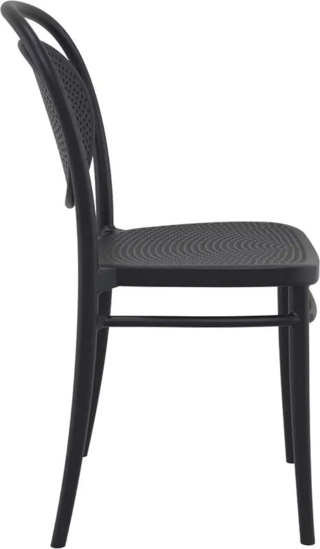 Καρέκλα Στοιβαζόμενη MARCEL Μαύρο PP 45x52x85cm 3