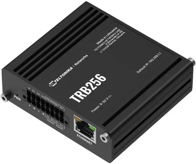 Teltonika TRB256 Industrial LTE-M1/NB-IoT Gateway Router, GPS, I/O, RS232 and RS485