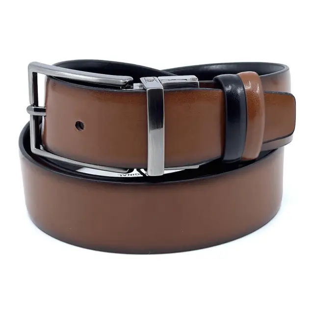 Μαύρη Ταμπά Ζώνη Διπλής Όψης P.U. Leather 3,5 cm