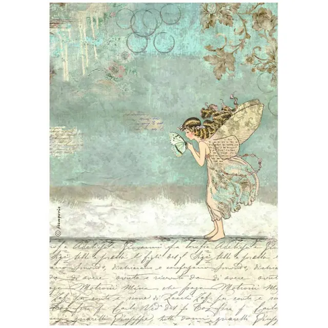 Ριζόχαρτο ντεκουπάζ Stamperia 21x29cm A4, Wonderland, Fairy