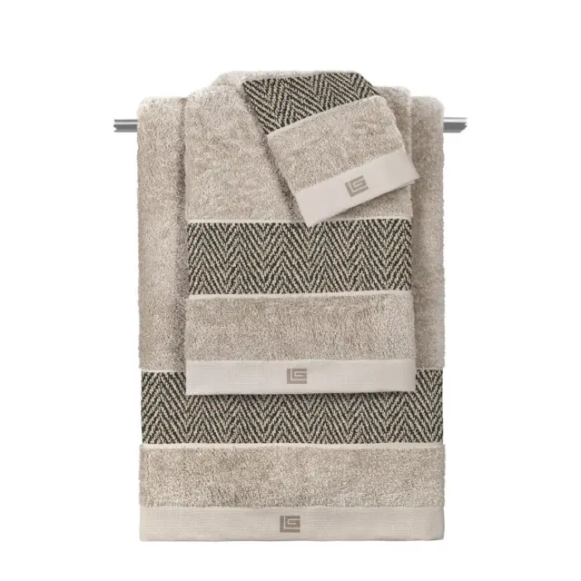 Σετ Πετσέτες 3 Τεμαχίων Guy Laroche Alezia Cashmere-Natural 30x50,50x90,70x140