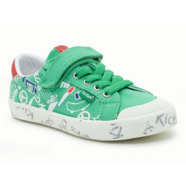 Sneakers KICKERS Πράσινο Gody με σχέδια - 28