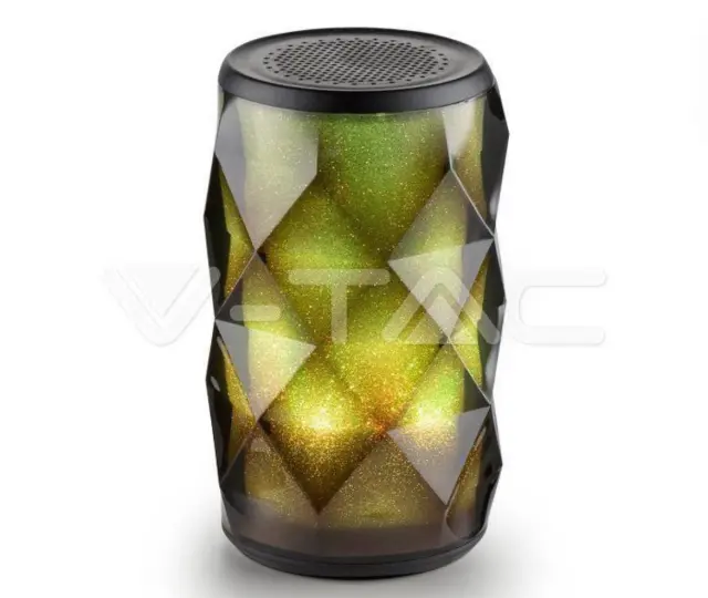 V-TAC LED SPKR BLUETOOTH ΗΧΕΙΟ ΜΕ MICRO USB & AUX 3W 1200mah ΜΑΥΡΟ