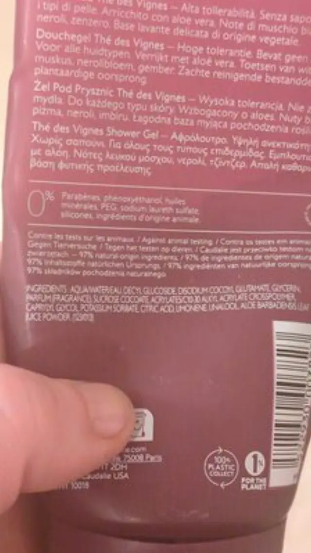 Caudalie | Thé Des Vignes Αφρόλουτρο σε Gel | 200ml 2