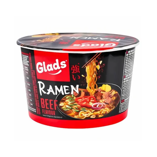 Glads Ramen Bowl With Beef Flavour Sauce 105gr